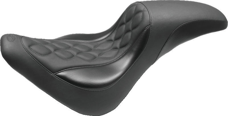 Mustang 18-21 Harley Low Rider & Sport Glide Standard Touring Passenger Seat Dagger - Black