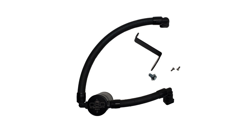 J&L 17-20 Lincoln Continental/MKZ 3.0L EcoBoost Passenger Side Oil Separator 3.0 - Black Anodized JLT3079P-B