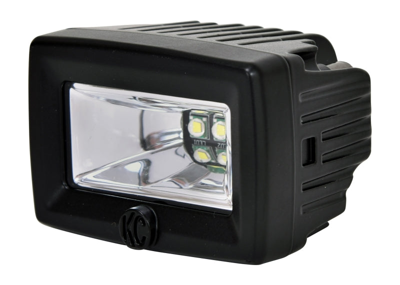 KC HiLiTES C-Series 2in. C2 LED Light 20w Area Flood Beam (Pair Pack System) - Black KCL328