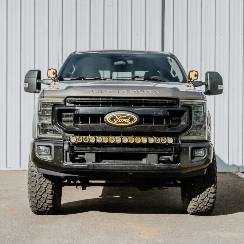 KC HiLiTES 2017+ Ford Super Duty Front Bumper Light Bar Mount For 40in Flex Era LED Light Bar KCL7354