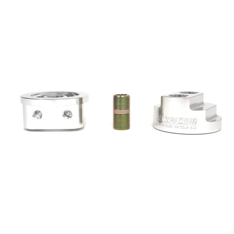 BLOX Racing Remote Oil Filter Relocation Kit - Polished BLOBXGA-00115-PO