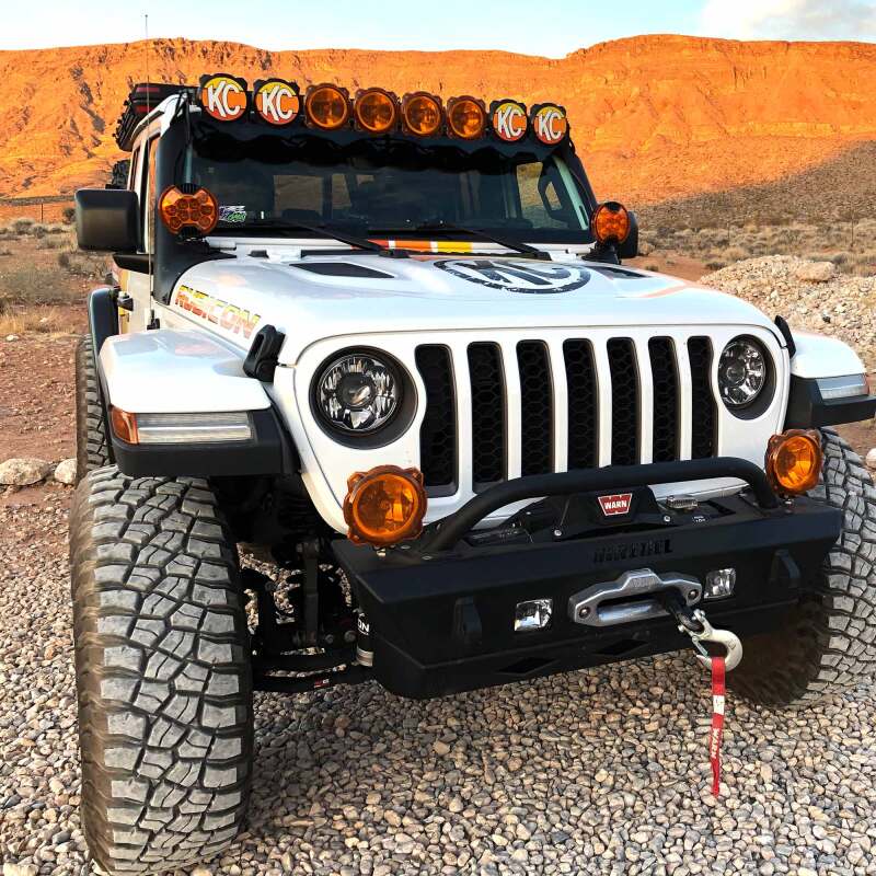 KC HiLiTES 6in. Light Shield for SlimLite LED - Amber KCL5104