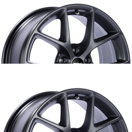 BBS SR 18x8 5x112 ET45 Satin Grey Wheel -82mm PFS/Clip Required BBSSR016SG