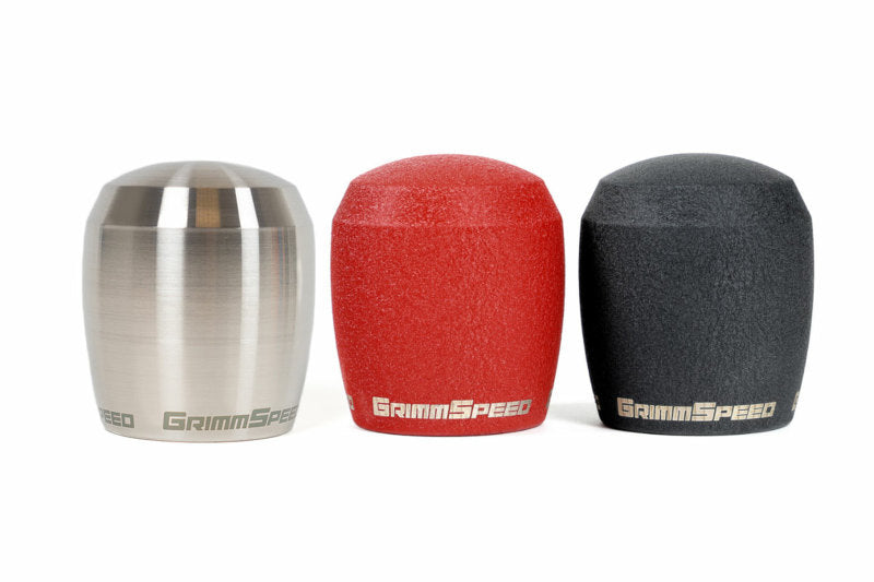 GrimmSpeed Stubby Shift Knob Stainless Steel (Raw) - M12x1.25 GRM038011