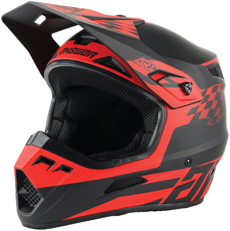 Answer AR1 Sweep Helmet Black/Red - Large ANS442905