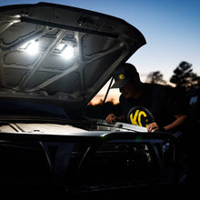 Load image into Gallery viewer, KC HiLiTES Cyclone 2in. LED Universal Under Hood Lighting Kit (Incl. 2 Cyclone Lights/Switch/Wiring) KCL355