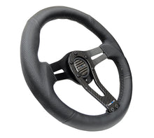 Load image into Gallery viewer, NRG Reinforced Steering Wheel (320mm) w/Carbon Center Spoke NRGRST-002RCF