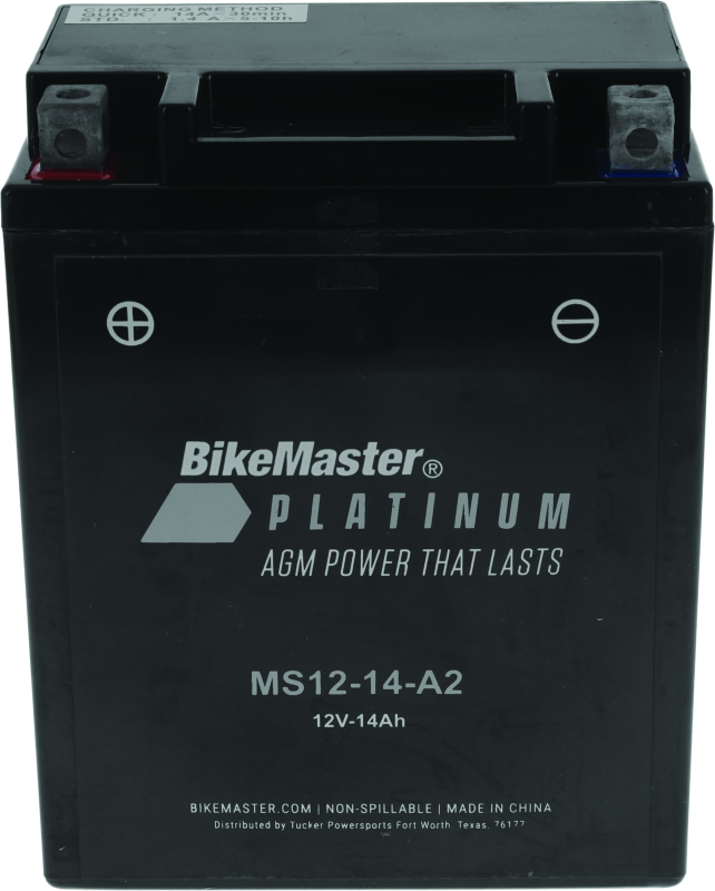 BikeMaster AGM Battery - MS12-14-A2 BKM780715