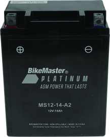 BikeMaster AGM Battery - MS12-14-A2 BKM780715