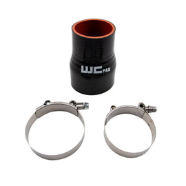 Wehrli 2.375in x 3in ID Straight Reducer 4.5in Long Silicone Boot and Clamp Kit WCFWCF207-105