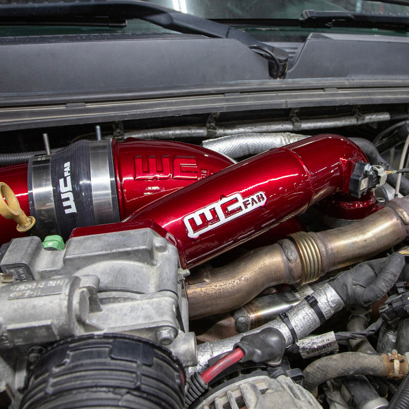 2011-2016 LML Duramax Passenger Side Upper Crossover Intercooler Pipe Kit Gloss Black WCFWCF100328-GB