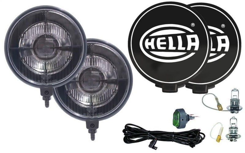Hella 500 Series 12V Black Magic Halogen Driving Lamp Kit HELLA005750991