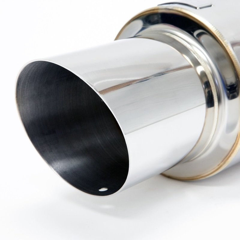BLOX Racing 76.2mm N1 Angled Tip Muffler Universal BLOBXEX-00101