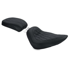 Load image into Gallery viewer, Mustang 00-15 Harley Softail Standard Rear Tire Wide Tripper Solo Seat Diamond Stitch- Black