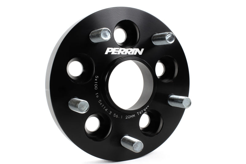 PERRIN Subaru/Toyota/Scion 20mm Wheel Adapter (Bolt-On Type) 5x100 to 5x114.3 w/56mm Hub - Pair PERPSP-WHL-220BK