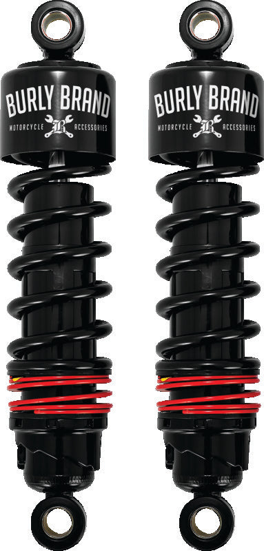 Burly Brand FLH Slammer Shocks - Black BURB28-1204B