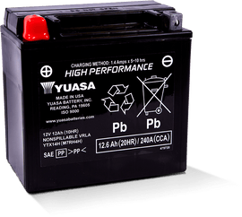 Yuasa YTX14AH Maintenance Free AGM 12-Volt Battery YSAYUAM72H4A