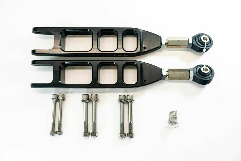 ISC Suspension 08-21 Subaru Impreza V3 Rear Adjustable Control Arms - Stealth Series Black ISCS012CA-V3BL