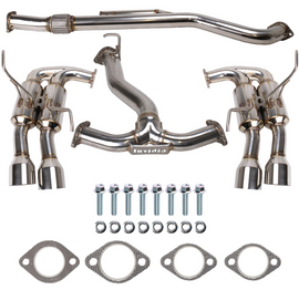 Invidia 2022+ Subaru WRX Gemini Single Layer Quad Stainless Steel Tip Cat-Back Exhaust INVHS22WRXGM4SS