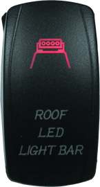 DragonFire Racing Lighted Switch Roof Led On/Off Red