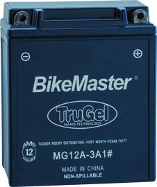 BikeMaster TruGel Battery - MG12A-3A1 BKM780505