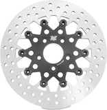 Twin Power 08-Up FLH FLT Rear 11.5 Floating Rotor Black Mesh
