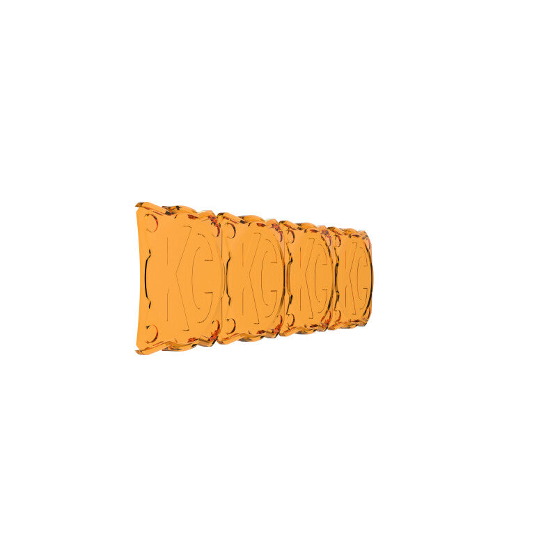 KC HiLiTES FLEX ERA LED Light Bar 10in. Light Shield - Amber (SHIELD ONLY) KCL5333