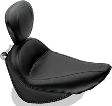 Load image into Gallery viewer, Mustang 00-15 Harley Softail Standard Rear Tire Standard Touring Solo Seat w/Driver Backrest - Black
