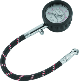 BikeMaster Tire Pressure Gauge/Hose 15 PSI BKM151503