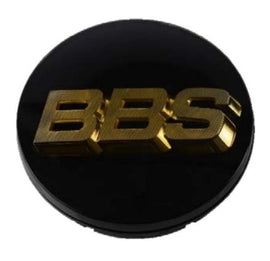BBS Center Cap 70.6mm Black/Gold (3-tab) (56.24.080) BBS56.24.073
