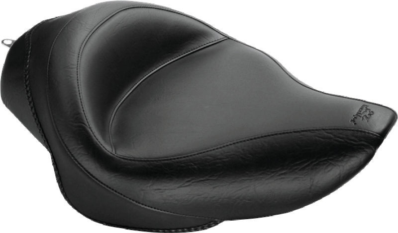 Mustang 04-21 Harley Sportster 3.3 GAL Wide Touring Solo Seat - Black