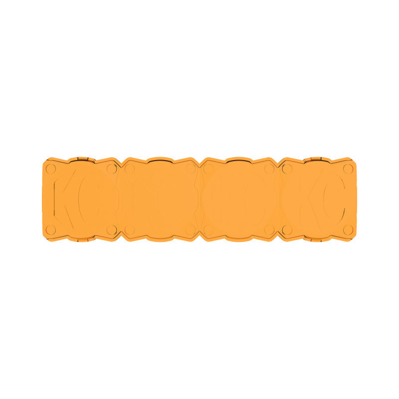 KC HiLiTES FLEX ERA LED Light Bar 10in. Light Shield - Amber (SHIELD ONLY) KCL5333