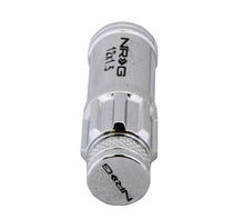Load image into Gallery viewer, NRG 700 Series M12 X 1.5 Steel Lug Nut w/Dust Cap Cover Set 21 Pc w/Locks &amp; Lock Socket - Silver NRGLN-LS700SL-21