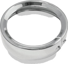 Load image into Gallery viewer, Bikers Choice FLH FLT FLHR FLD Black 7 Inch Chrome Headlight Trim Ring BKC482914
