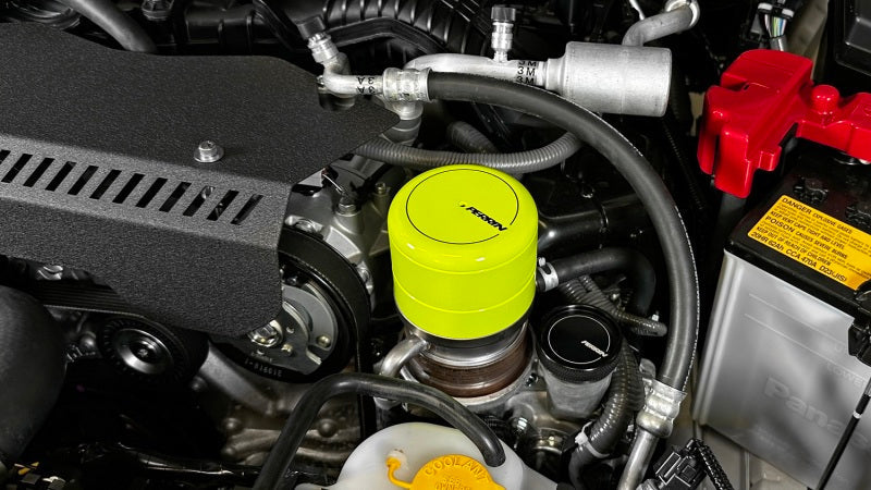 PERRIN 15-25 Subaru WRX & 13-25 BRZ/FR-S/86/GR86 Oil Filter Cover - Neon Yellow PERPSP-ENG-716NY