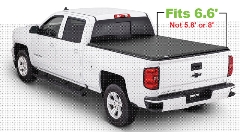 Tonno Pro 2019 Chevy Silverado 1500 6.6ft Fleetside Lo-Roll Tonneau Cover TNPLR-1100