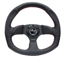 Load image into Gallery viewer, NRG Reinforced Steering Wheel (320mm Horizontal / 330mm Vertical) Leather w/Red Stitching NRGRST-009R-RS