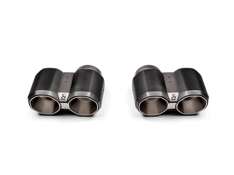 Akrapovic 2021+ BMW G87 M2, G80 M3 & G82 M4 Octagonal Carbon Design Tail Pipe Set AKRTP-CT/69
