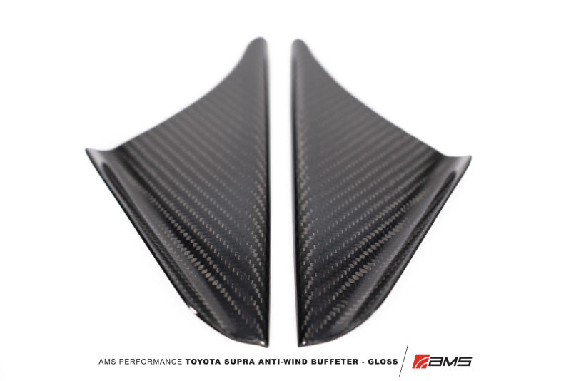 AMS Performance 2020+ Toyota GR Supra Anti-Wind Buffeting Kit - Gloss Carbon AMSAMS.38.06.0002-1