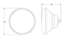Load image into Gallery viewer, Hella Vision Plus 5-3/4in Round Conversion H4 Headlamp High/Low Beam - Single Lamp HELLA002850001