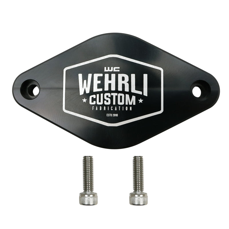 Wehrli 11-16 Chevrolet 6.6L LML Duramax Turbo Resonator Billet Block Off Plate WCFWCF100096