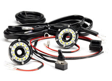 Load image into Gallery viewer, KC HiLiTES Cyclone 2in. LED Universal Under Hood Lighting Kit (Incl. 2 Cyclone Lights/Switch/Wiring) KCL355