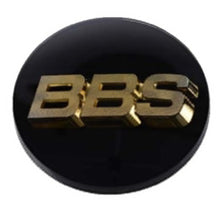 Load image into Gallery viewer, BBS Center Cap 70.6mm Black/Gold (4-tab) (56.24.120) BBS56.24.119