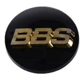BBS Center Cap 70.6mm Black/Gold (4-tab) (56.24.120) BBS56.24.119