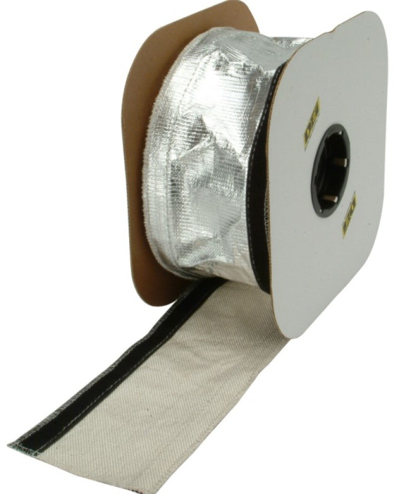 DEI Heat Shroud 2-1/2in x 50ft Spool - Aluminized Sleeving-Hook and Loop Edge DEI93487