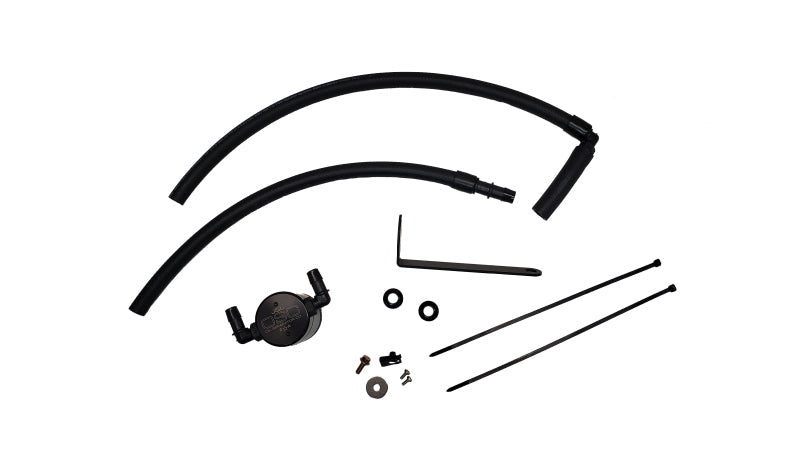J&L 22-25 Subaru BRZ/GR86 2.4L Passenger Side Oil Separator 3.0 - Black Anodized JLT3117P-B