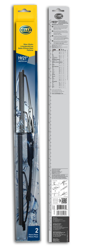 Hella Standard Wiper Blade 19in/21in - Pair HELLA9XW398114019/21