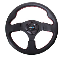 Load image into Gallery viewer, NRG Reinforced Steering Wheel (320mm) Leather w/Red Stitch NRGRST-012R-RS
