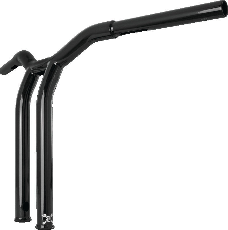 Burly Brand Dominator Raked Bar 14in - Gloss Black BURB12-6053B