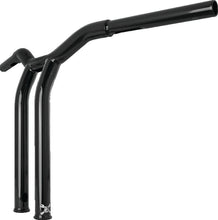 Load image into Gallery viewer, Burly Brand Dominator Raked Bar 14in - Gloss Black BURB12-6053B